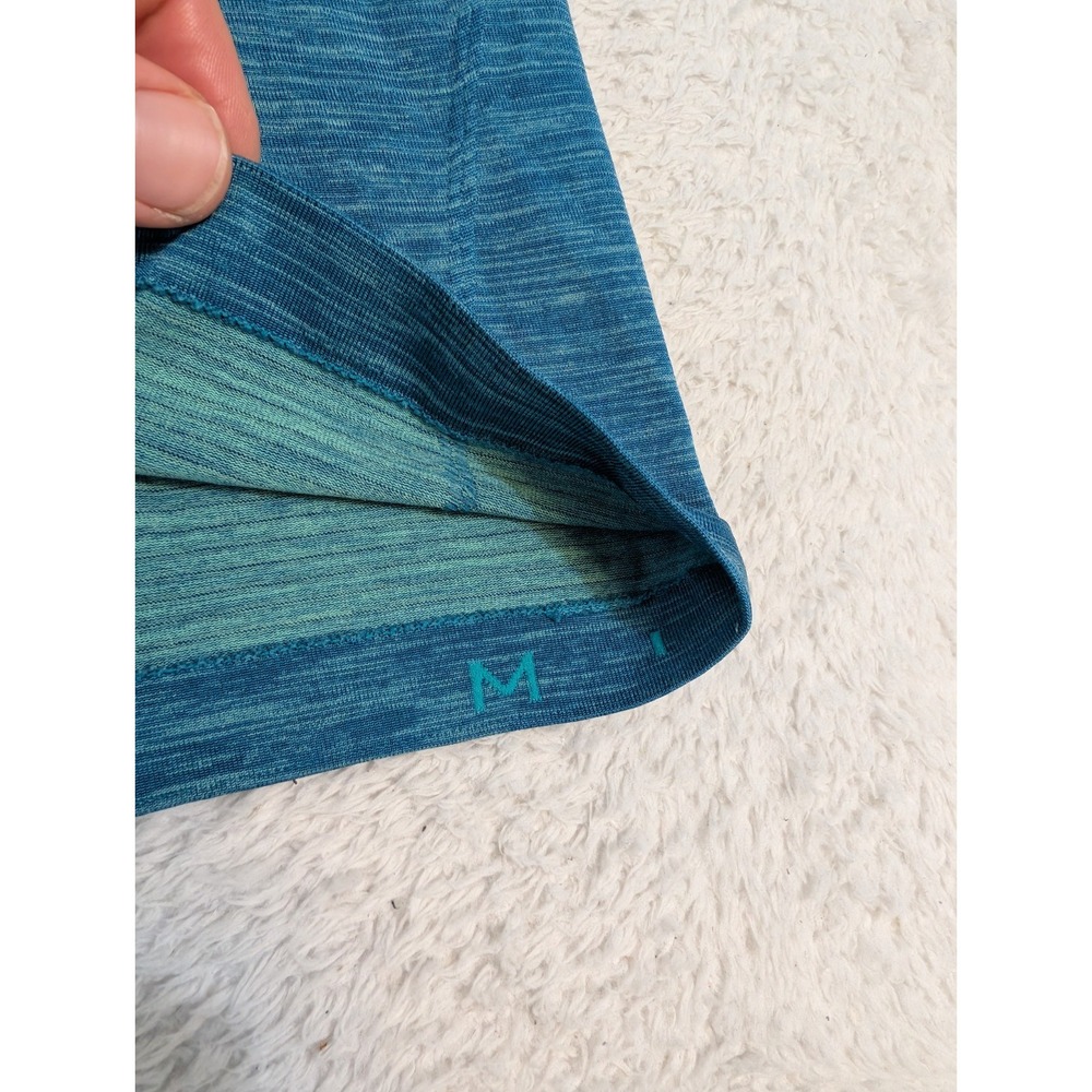 Lululemon Shirt Mens Med Metalvent Tech Tee Stretch Performance Athleisure Blue - Picture 5 of 6